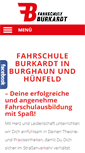 Mobile Screenshot of fahrschule-burkardt.de